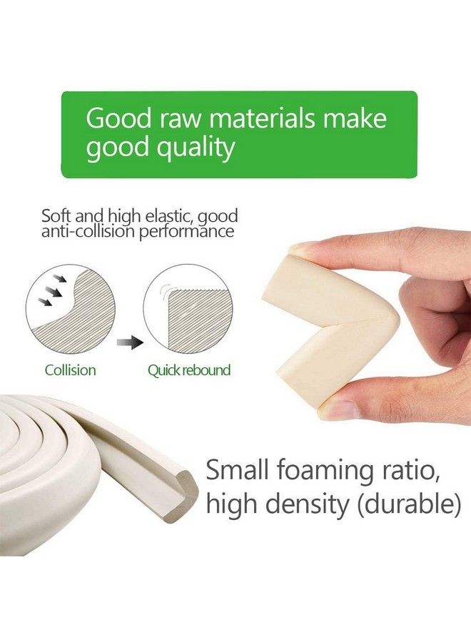 pepplo Baby Proofing Edge And Corner Guard Protector Set6.5 Feet 4 Cornerssafety Bumperschild Proof Furniture And Tables (Cream) - Image 4