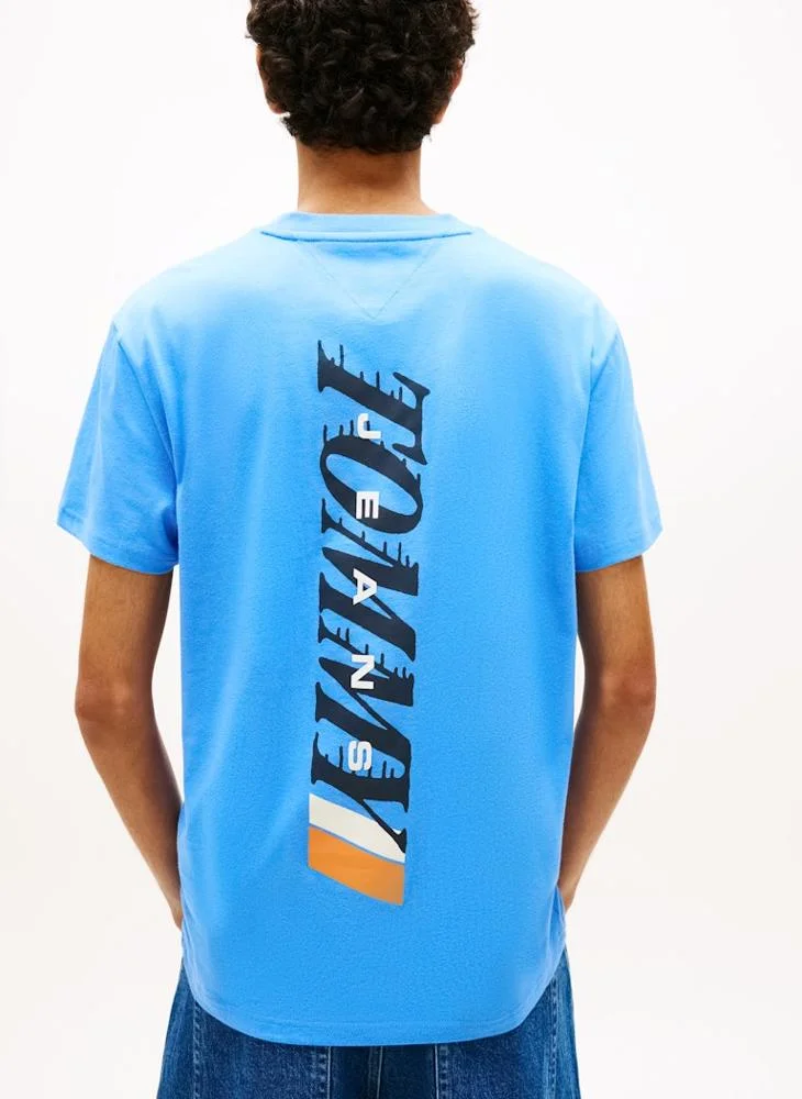 TOMMY JEANS  Vintage Back Logo Jersey T-Shirt for Men | Best Price UAE