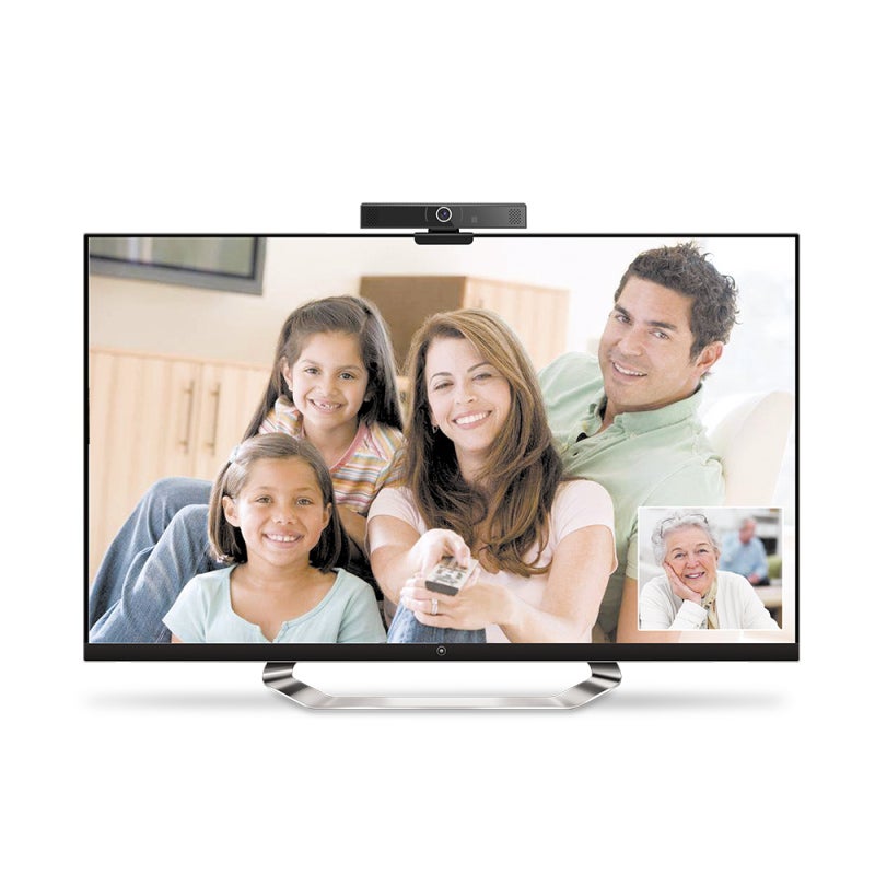 Full-HD 1080p Camera Black All-In-One Video Conferencing Device - Plug-And-Play USB Connectivity Built-In USB Hub for Small Room Home Office Remote Meetings - Image 5