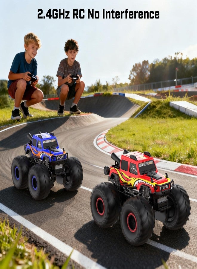 WayEee Remote Control Car Toys for Kids 6+, RC Car Waterproof Monster Truck Toys, Amphibious 4X4 Pickup, All Terrain Off-Road Vehicles, 2.4GHz Remote Control, 1/18 Scale RC Truck Boys Gifts/Blue - Image 4