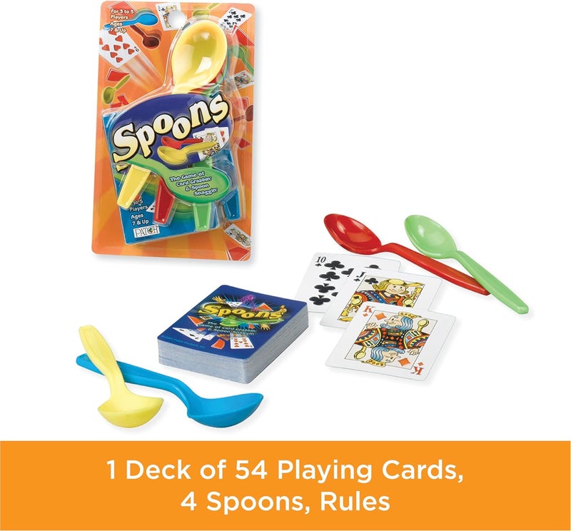 PlayMonster Spoons Card Game for Kids and Adults - Fun Family Game with Deck of Cards and Spoons for 3-5 Players, Ages 7 and Up - Image 2