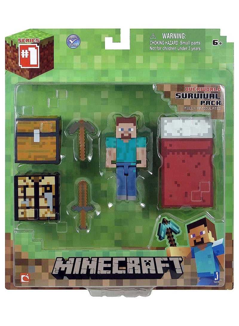 Jazwares- Minecraft Overworld Survival Pack- Series 1 - Image 1