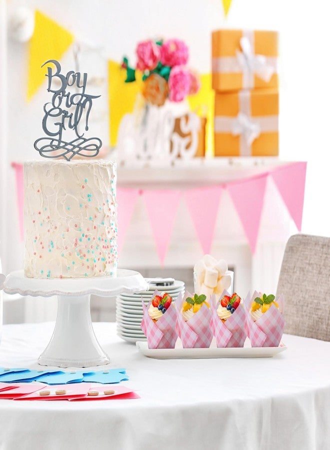 ماكسدوت، ٢٠٠ قطعة من قوالب الكب كيك الوردية بنقشة التوليب، أكواب ورقية مربعة الشكل لخبز المافن، قوالب مافن بنقشة التوليب، أغطية لتزيين حفلات الزفاف وحفلات استقبال المولود الجديد وأعياد الميلاد - Image 5