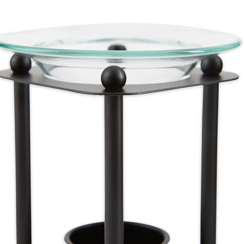 Zingz & Thingz Gifts & Decor Zingz & Thingz Art Deco Collection Structural Metal Oil Warmer, Art, 3.875x3.875x4.5 - Image 4