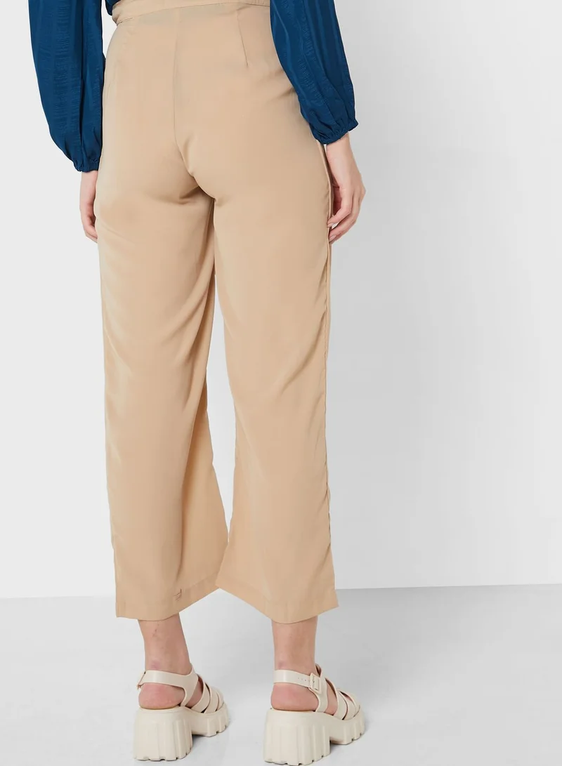 Khizana Plicated Detail High Waist Pants