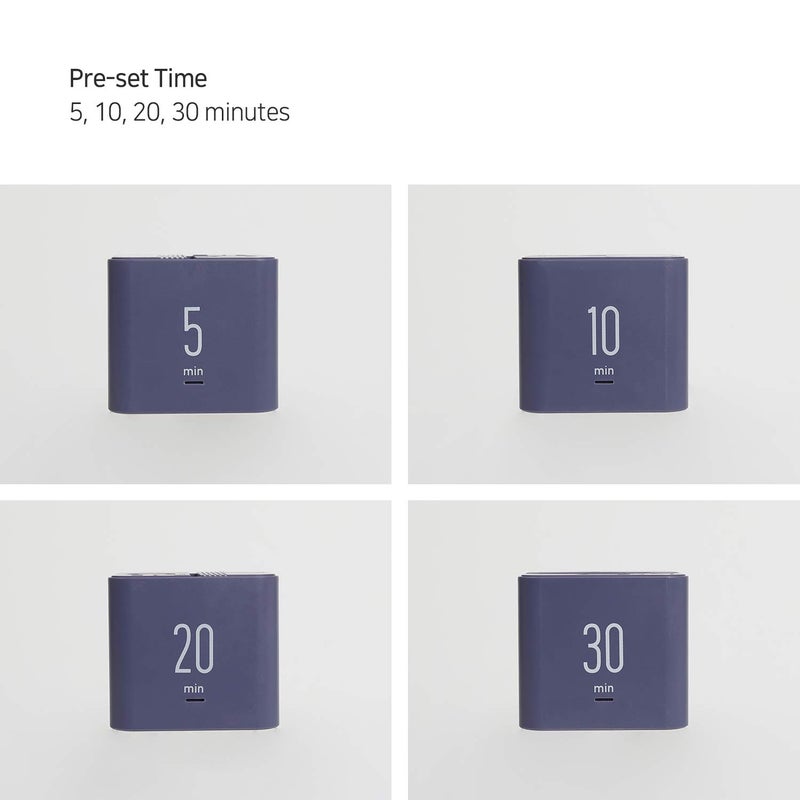 mooas Multi Cube Timer/Rotating Flip Timer (Violet), Simple Operation, Digital Clock & Timer, ADHD Timer Block Timer Time Management Timer Classroom Cube 5,10,20,30 min Timer Setting - Image 2