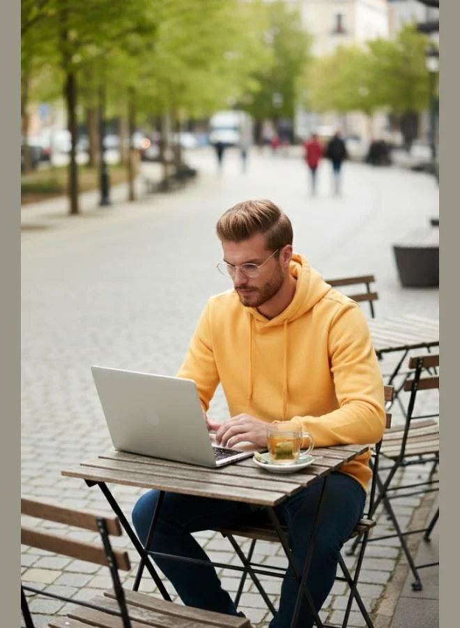 Buratti  Buratti Regular Fit Hooded Kangaroo Pocket Furry Soft Raised Sweat Men's SWEAT 5905281 for Men | Best Price UAE