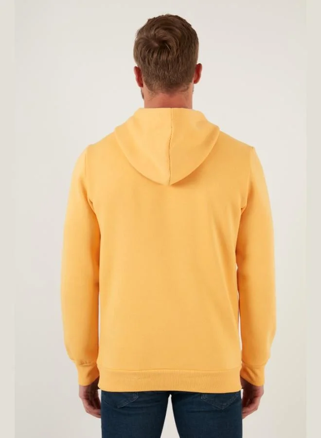 Buratti  Buratti Regular Fit Hooded Kangaroo Pocket Furry Soft Raised Sweat Men's SWEAT 5905281 for Men | Best Price UAE
