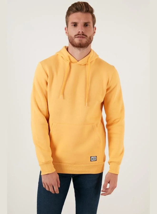 Buratti  Buratti Regular Fit Hooded Kangaroo Pocket Furry Soft Raised Sweat Men's SWEAT 5905281 for Men | Best Price UAE