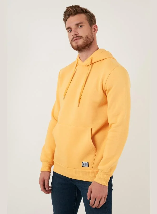Buratti  Buratti Regular Fit Hooded Kangaroo Pocket Furry Soft Raised Sweat Men's SWEAT 5905281 for Men | Best Price UAE