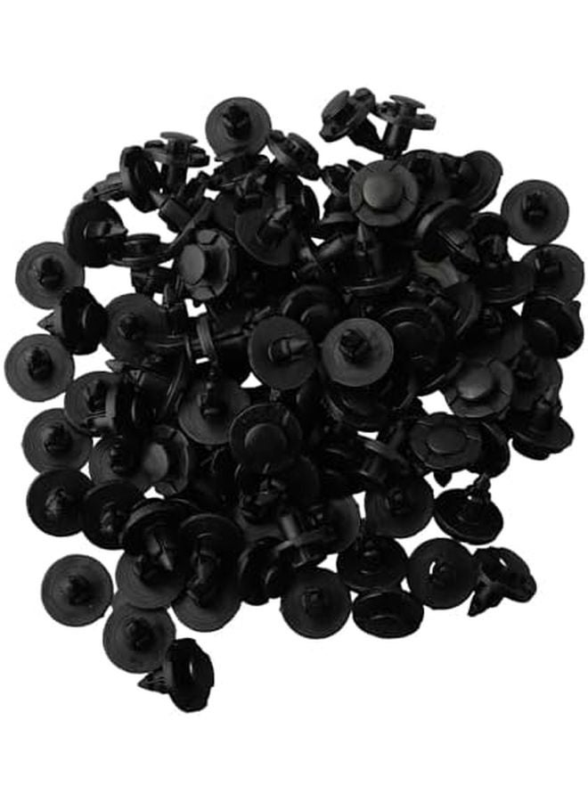 Black ABS Plastic Trim Clips for Nissan X Trail Qashqai Navara Micra 350Z 370Z Leaf Murano Pathfinder Patrol 100 Pack - Image 5