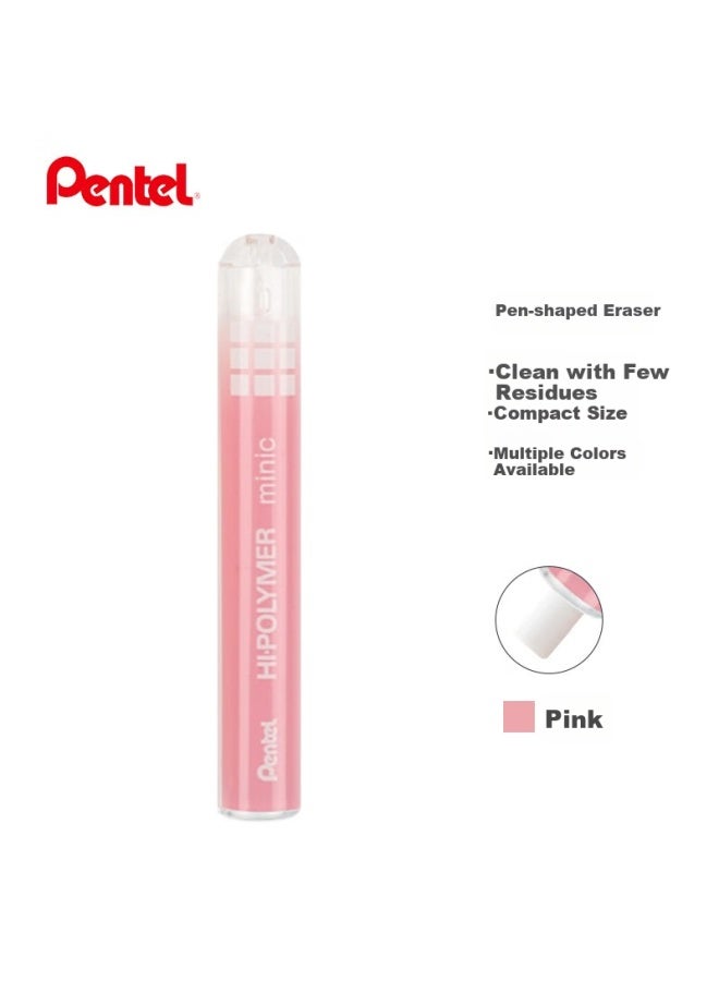 Pentel ممحاة بانتيل ميني القابلة للسحب، ممحاة محمولة إبداعية للطلاب مع نواة قابلة للتعبئة للرسم الفني ز82 وردي - Image 5
