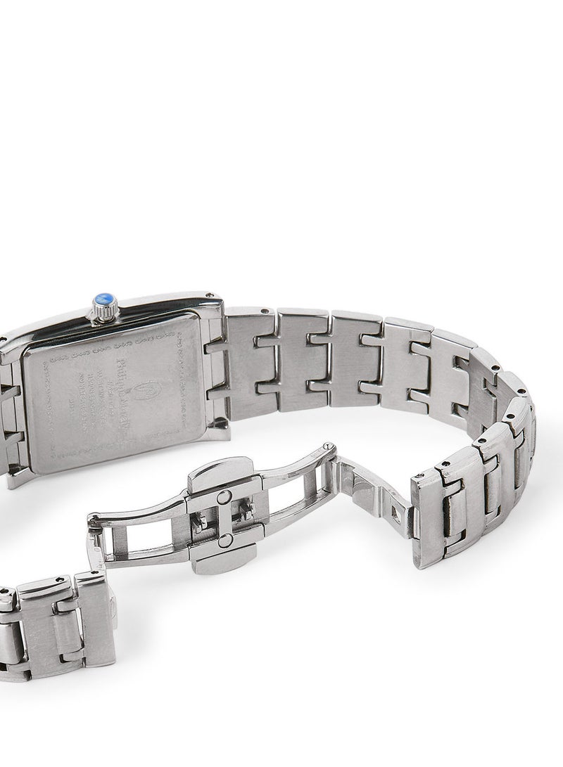 فيليب مورالي السويسرية ساعة يد معدنية تناظرية M1134WBR - 24.5 مم - فضية - Image 3