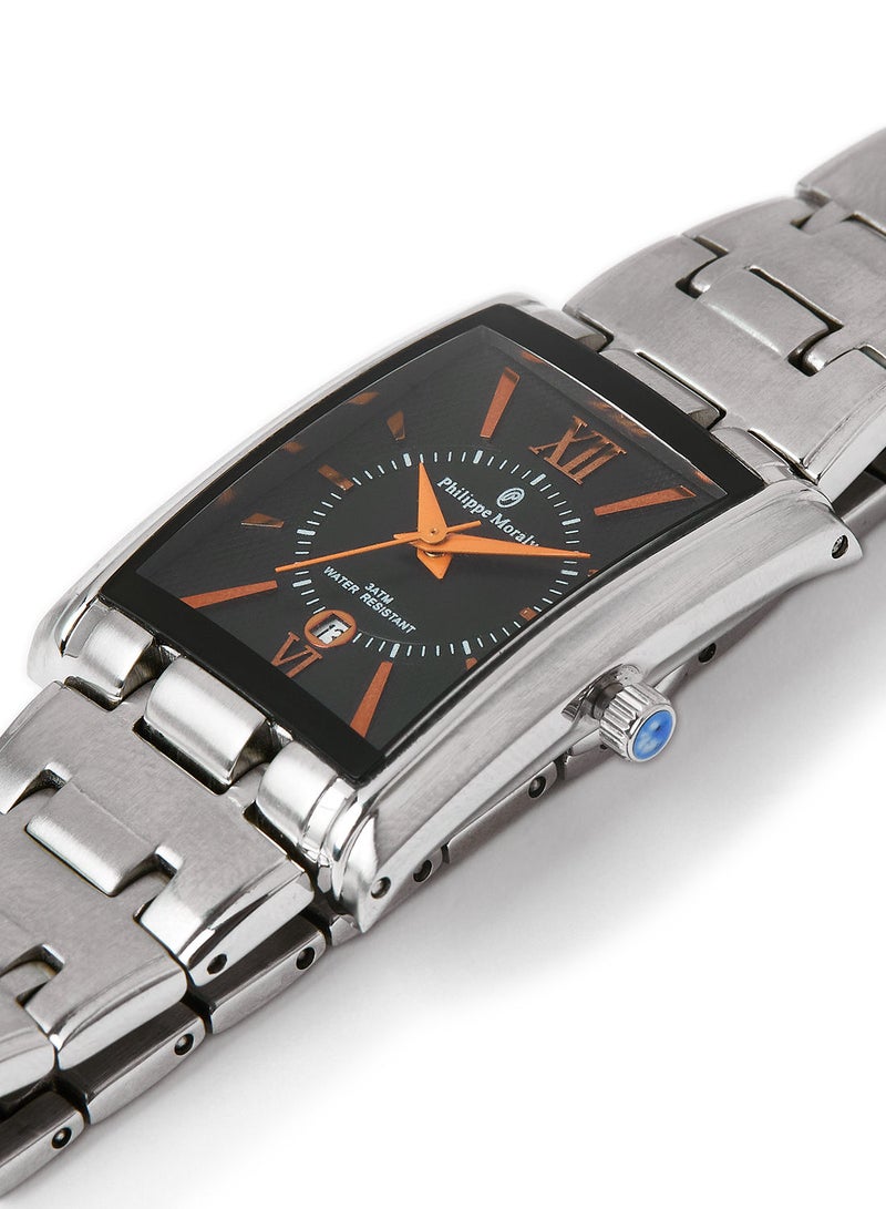 فيليب مورالي السويسرية ساعة يد معدنية تناظرية M1134WBR - 24.5 مم - فضية - Image 2