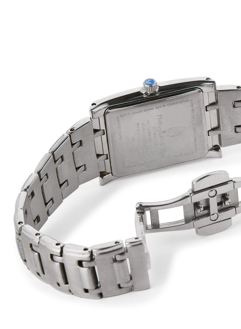 فيليب مورالي السويسرية ساعة يد معدنية تناظرية M1134WBR - 24.5 مم - فضية - Image 4