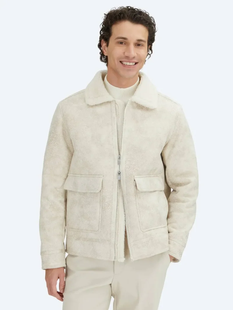 كيب قميص بياقة عادية من الحجر، معطف منسوج كاجوال