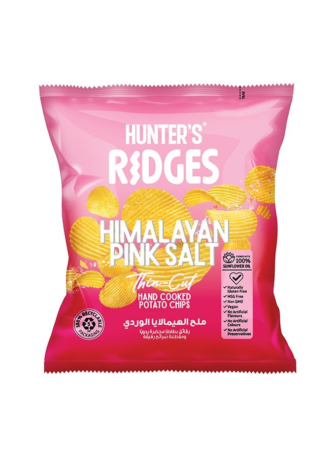 noon Hunter's Gourmet Himalayan Pink Salt Ridges Thin Cut Potato Chips 40g + Coca Cola Zero Calories Carbonated Soft Drink Can 330ml Pack of 6 - Image 2