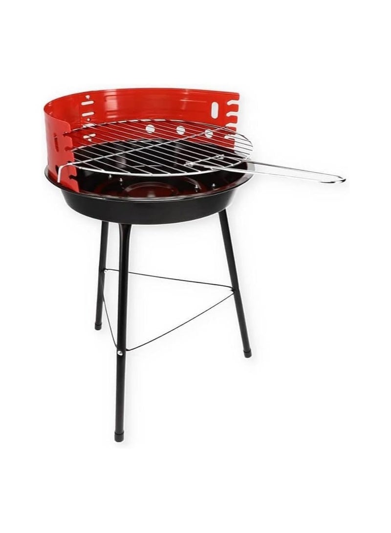 روكي شواية فحم - استمتع بالشواء التقليدي مع شواية خفيفة الوزن مصنوعة من الألومنيوم والفولاذ المقاوم للصدأ، قائمة بذاتها، للاستخدام في الهواء الطلق - Image 1