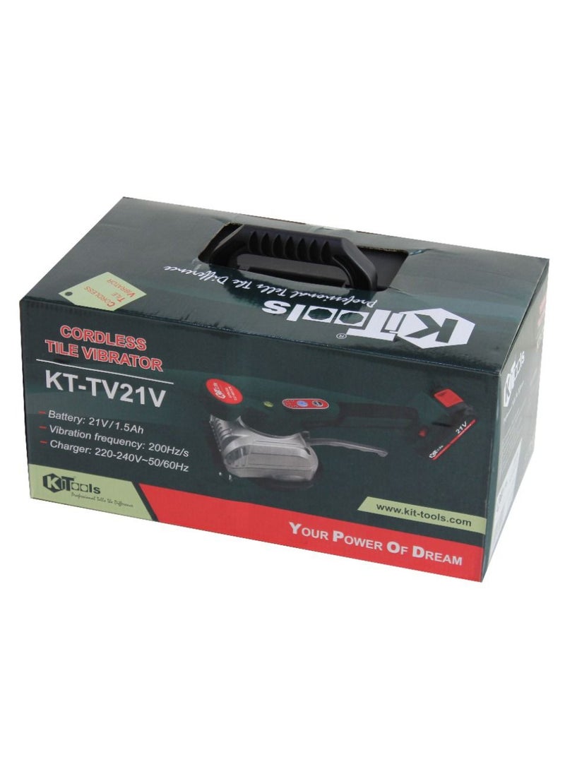 KiTools - KiTools - Cordless Tile Vibrator Machine 21 V - Image 1