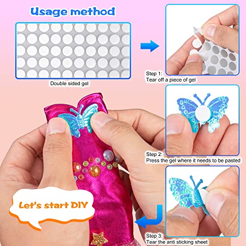 iBayda 139pcs 11.5-inch Fashion Doll and Wardrobe Playset: Wedding Dress, Outfits, Shoes, Bags, Necklace, DIY Stickers Accessories - Image 5