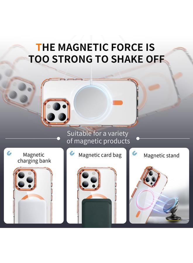 S-TOP Case For iPhone 16 Pro Rainbow Series Transparent MagSafe Lens Holder Phone Case - Image 3