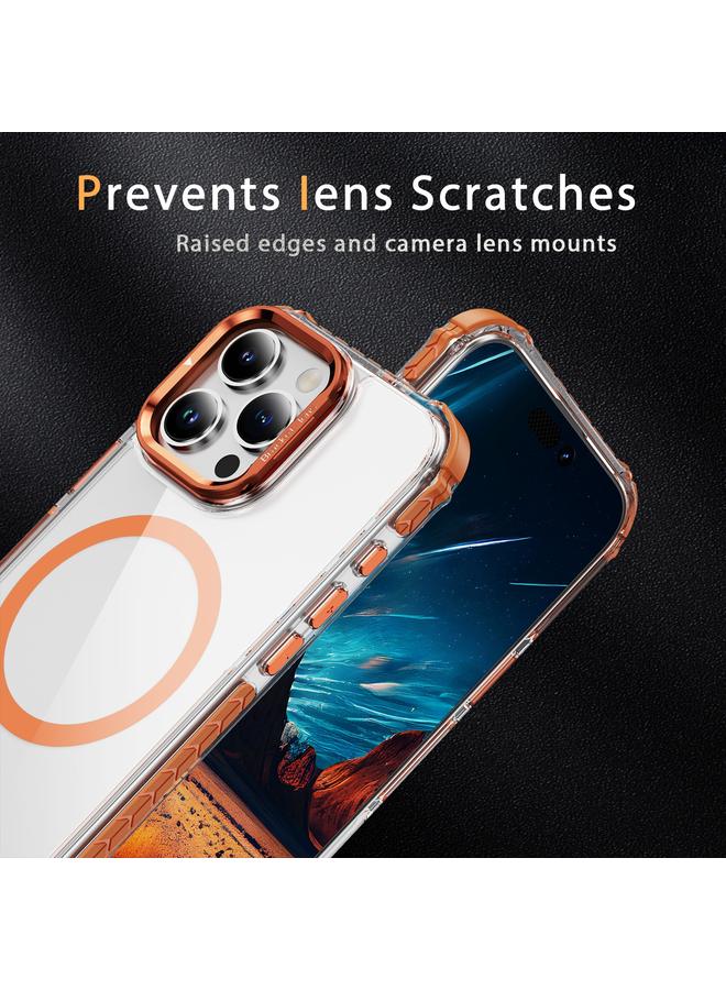 S-TOP Case For iPhone 16 Pro Rainbow Series Transparent MagSafe Lens Holder Phone Case - Image 4