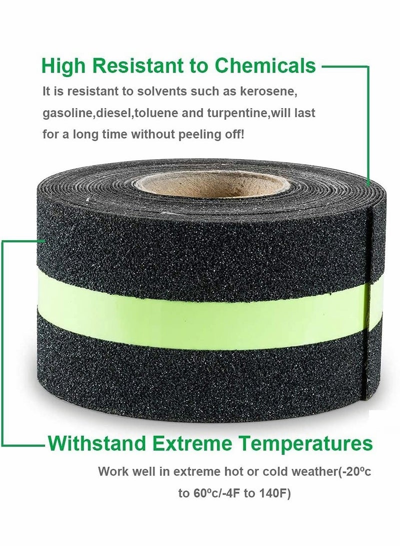 KASTWAVE Anti-Slip Grip Tape, Anti Slip Safety, Glowing in Dark Non Adhesive Stair Treads High Traction Grit for Stairs Steps Decking Indoor Outdoor 5m x 5cm  - Image 3