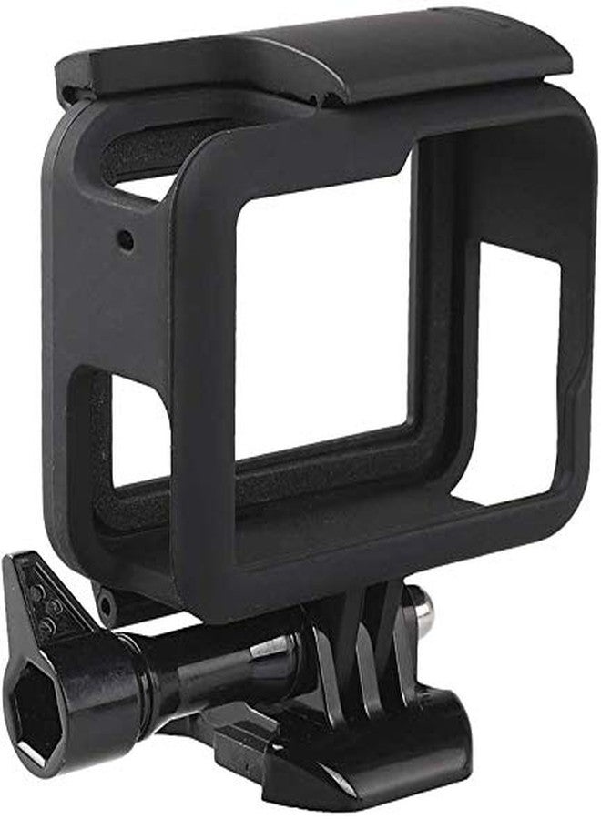 NEOHOOK Premium ABS Plastic Frame Compatible with Gopr 5,6,7 Clear View Shell, Protective Skeleton Cover Case with Quick Release Buckle, Long Thumb Bolt Screw - Black - Image 1