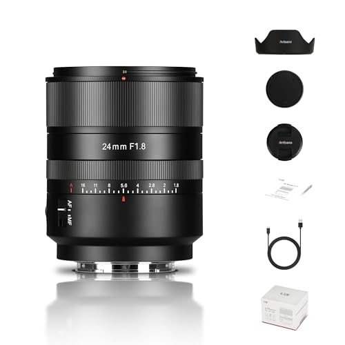 7artisans AutoFocus 24mm F18 Full Frame LensF18 Large ApertureSupport AutomaticManual Compatible for Sony FX A1 A9 A7M A7R A7S A7C ZVE Series FX3A9IIA7M2A7S2 - Image 1