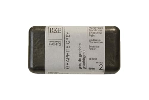 R&F Artist Encaustic Paint, Graphite Grey, 40 ml - Image 1