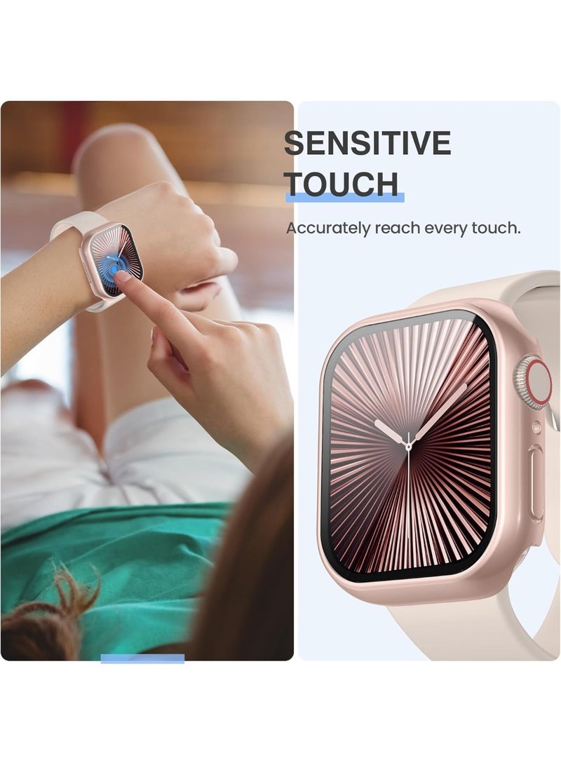 3 PCS for Apple Watch Screen Protector Case Series 11/10 42mm Accessories, iWatch Protective Face Cover for Women Men. - Image 4