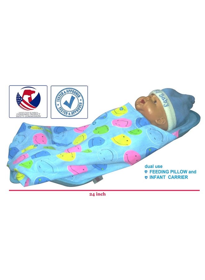 هوبا وسادة رضاعة مطبوعة بغطاء للرأس مقاس Xxl - أزرق غامق | حاملة أطفال | وسادة رضاعة | وسادة رضاعة | حاملة أطفال - Image 3