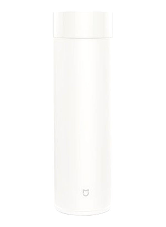 NIBEMINENT Stainless Steel Leak Proof Sports Water Bottle White 0.5L - Image 1