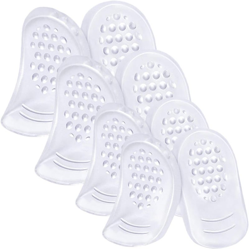 Gel Heel Pads for Shoes Self-Adhesive Shockproof Heel Cushions 4 Pairs (Small and Large) Breathable Inserts and Foot Comfort - Image 1