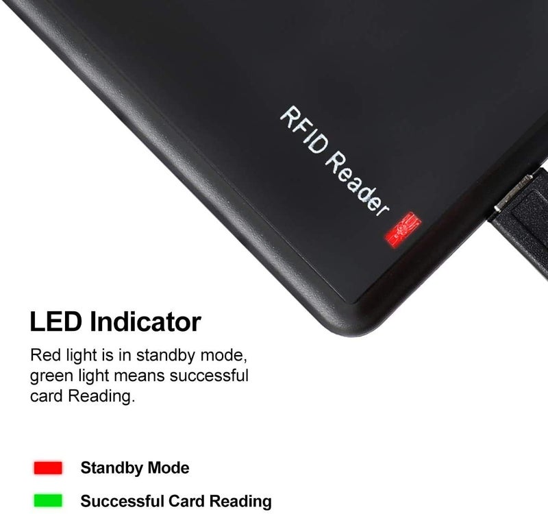 REES52 RFID Card Reader, USB RFID Card, RFID Card Reader 125khz Contactless Proximity Sensor Smart ID Card Reader EM4100 - Image 5