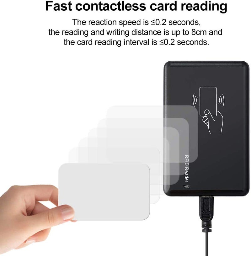 REES52 RFID Card Reader, USB RFID Card, RFID Card Reader 125khz Contactless Proximity Sensor Smart ID Card Reader EM4100 - Image 3
