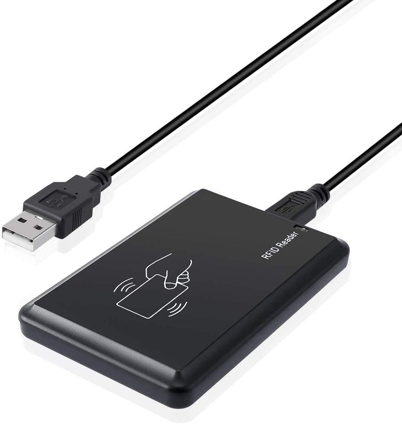REES52 RFID Card Reader, USB RFID Card, RFID Card Reader 125khz Contactless Proximity Sensor Smart ID Card Reader EM4100 - Image 1