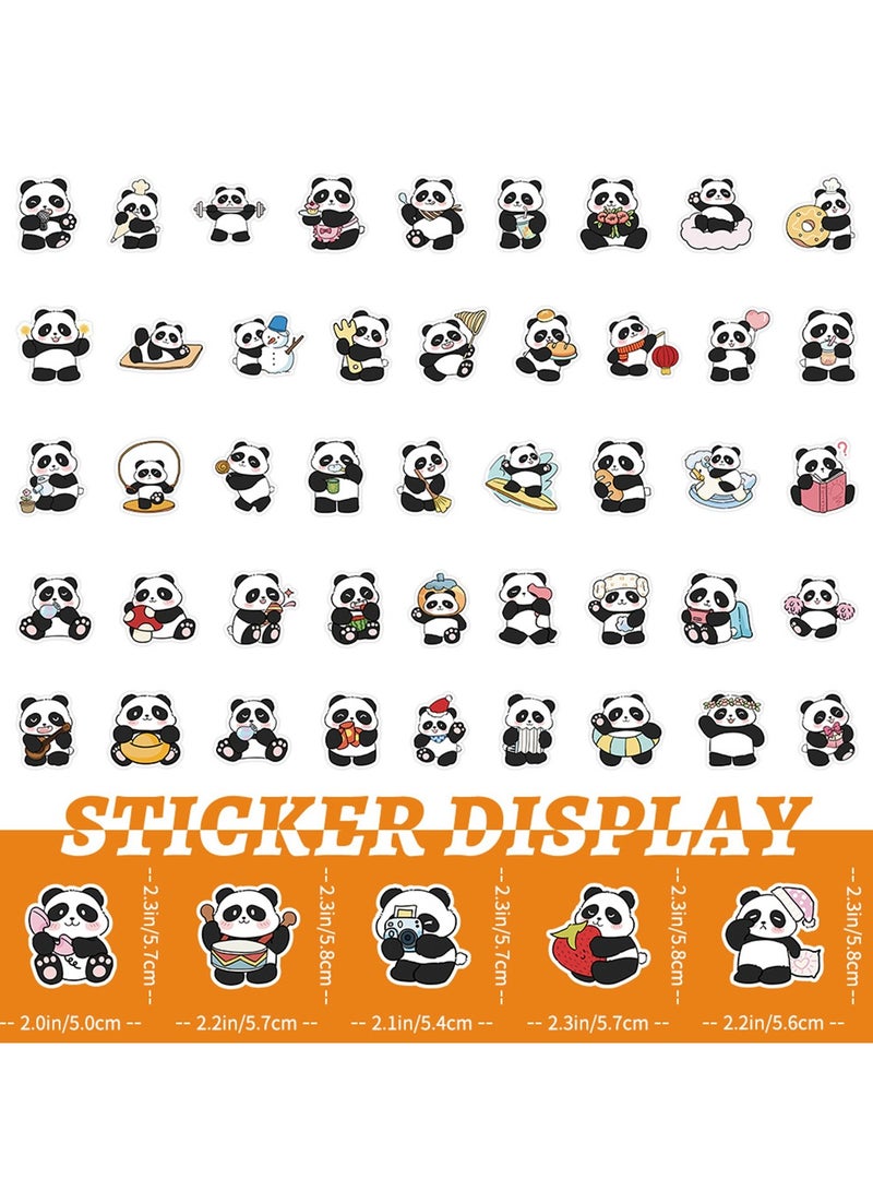 50Pcs Panda Stickers, Vinyl Decals Waterproof Cartoon Animal Stickers, Panda Party Decorations for Laptop Water Bottle Phone Luggage - Image 5