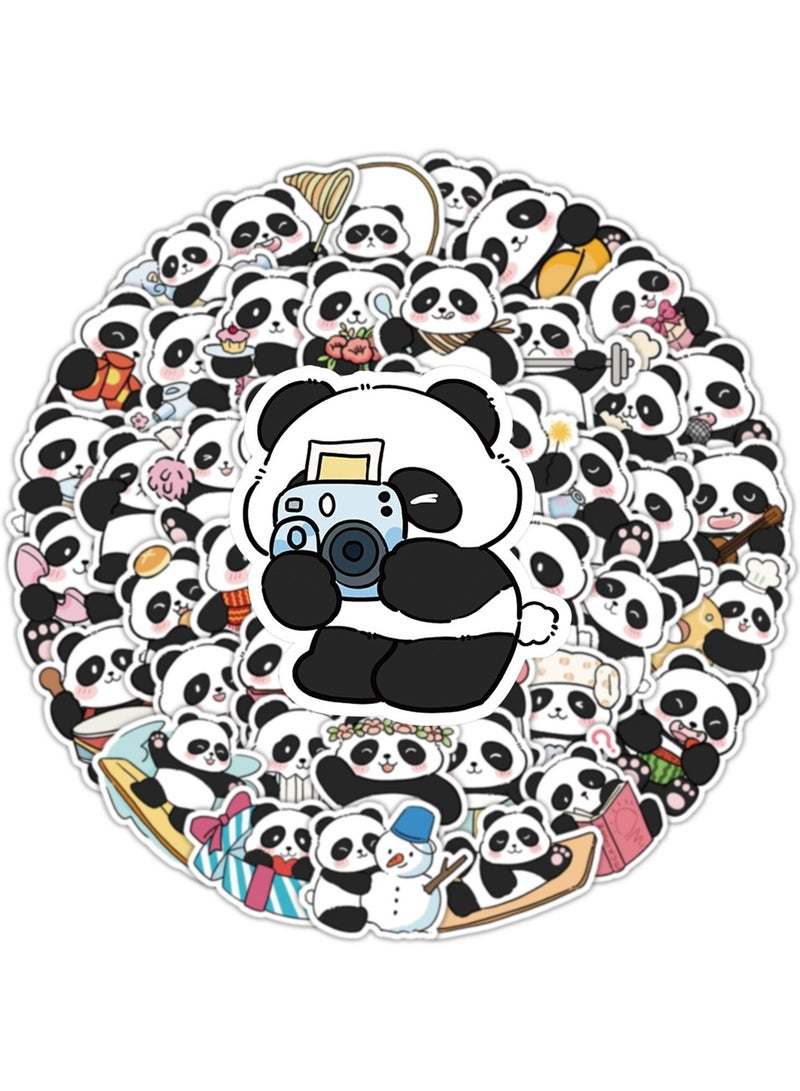 50Pcs Panda Stickers, Vinyl Decals Waterproof Cartoon Animal Stickers, Panda Party Decorations for Laptop Water Bottle Phone Luggage - Image 4