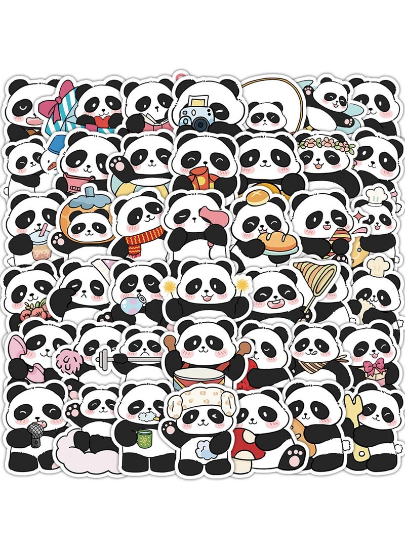 50Pcs Panda Stickers, Vinyl Decals Waterproof Cartoon Animal Stickers, Panda Party Decorations for Laptop Water Bottle Phone Luggage - Image 1