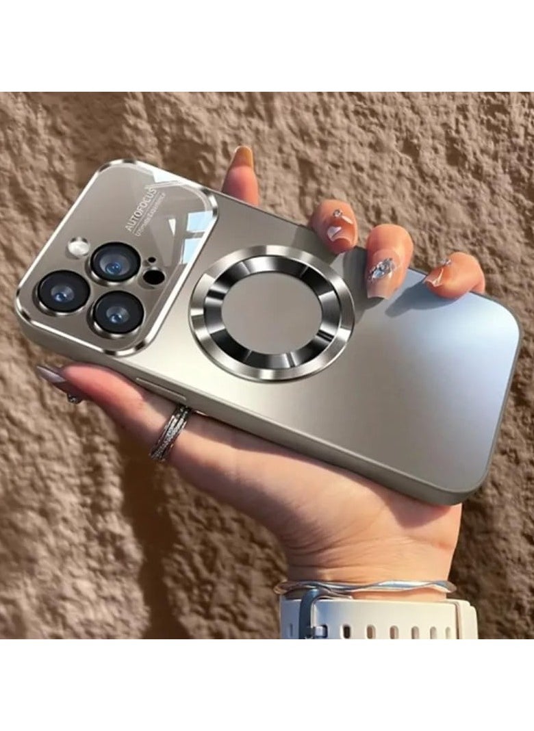 General - Case for iPhone 16 Pro Max (2024),Magnetic Titanium Metallic Color Phone Case with Fully Wrapped Lens Protection,Compatible with Car Mount & Wireless Charging - Image 1