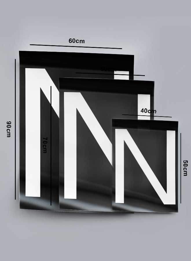 LOWHA Poster Painting Art With Four Separate Pieces Of Double-Sided Stickers Dark Letter N For Home Bedroom Living Room And Office Decor - Image 4