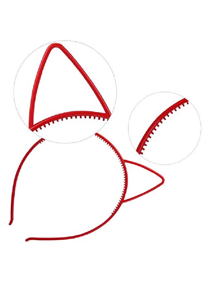 Tbestmax 24 Cat Ear Headbands Plastic Hairbands Hair Hoops Party Costume Daily Decorations Party Bunny Cat Bow Headwear Cats Accessories For Women Girls Daily Wearing And Party Decoration - Image 5