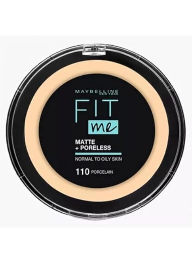 MAYBELLINE NEW YORK - Maybelline New York Fit Me Matte + Poreless Powder - No. 110 Porcelain - Image 1