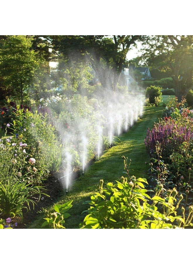SAFENHAND Outdoor Mist Cooling Kit, 32 Feet Watering System for Patio, Garden, Balcony, Outdoor Bar, BBQ Area, Lawn, Flower, Vegetable
