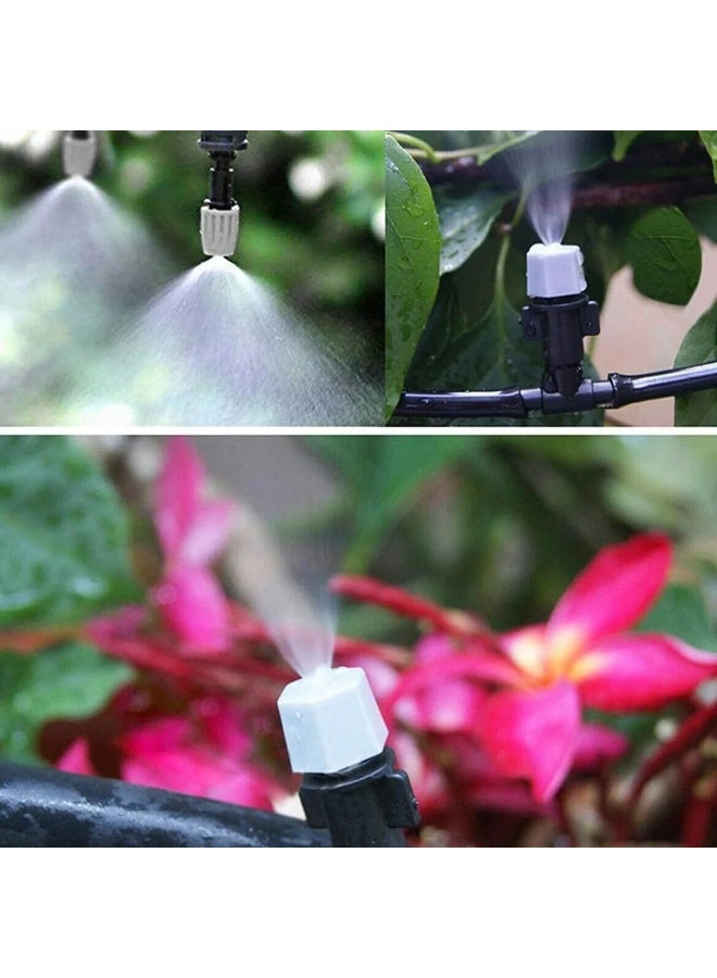 SAFENHAND Outdoor Mist Cooling Kit, 32 Feet Watering System for Patio, Garden, Balcony, Outdoor Bar, BBQ Area, Lawn, Flower, Vegetable