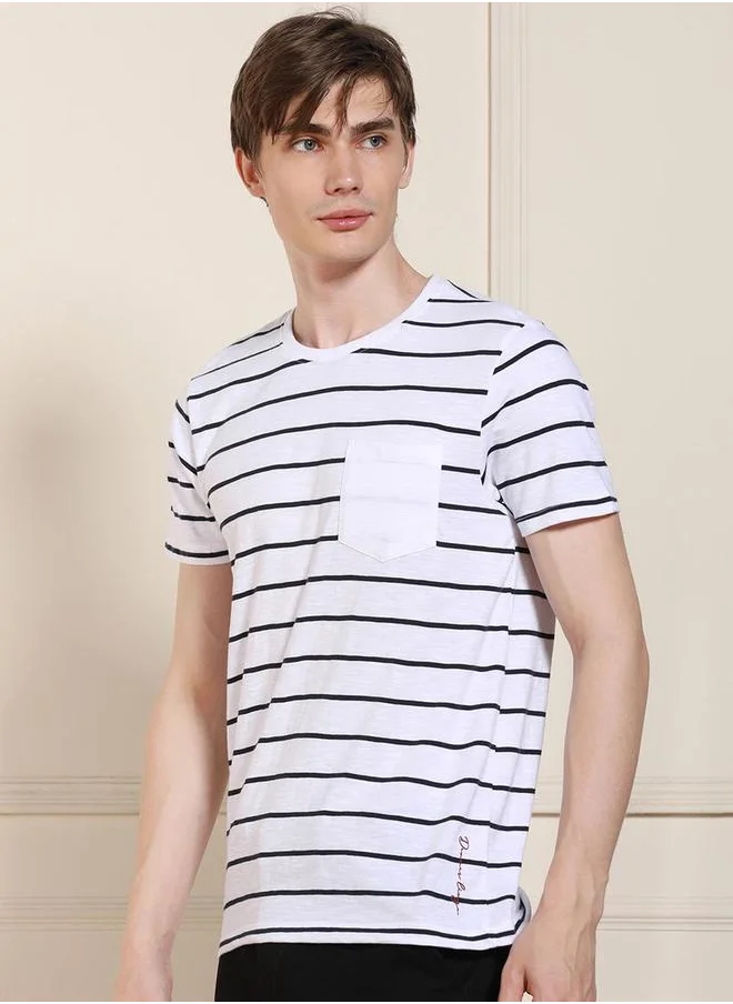 دينيس لينغو Printed Short Sleeves T-Shirt by Styli