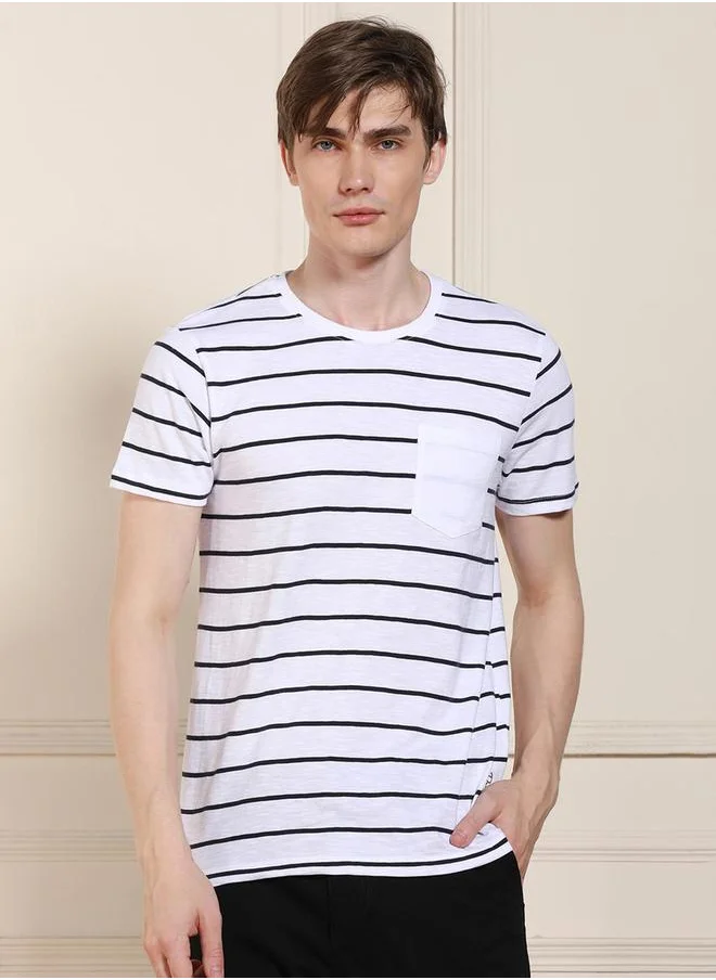 دينيس لينغو Printed Short Sleeves T-Shirt by Styli