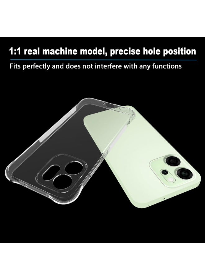 For Oppo Reno 14F 5G Clear TPU Four Corners Military-Grade Protection Cover Transparent Soft funda - Image 4