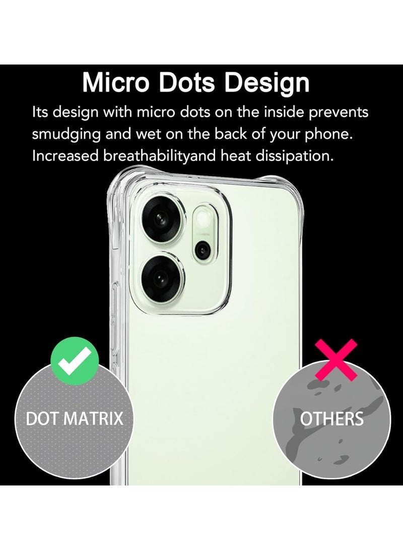 For Oppo Reno 14F 5G Clear TPU Four Corners Military-Grade Protection Cover Transparent Soft funda - Image 5